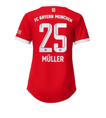 Bayern Munich Thomas Muller #25 Hjemmedrakt Kvinner 2022-23 Kortermet